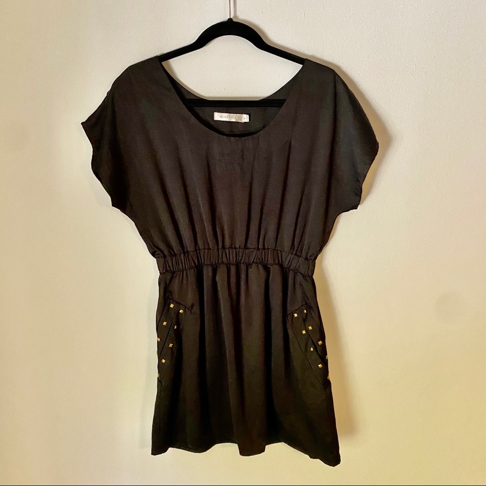 MinkPink Nordstrom women’s black studded dress L